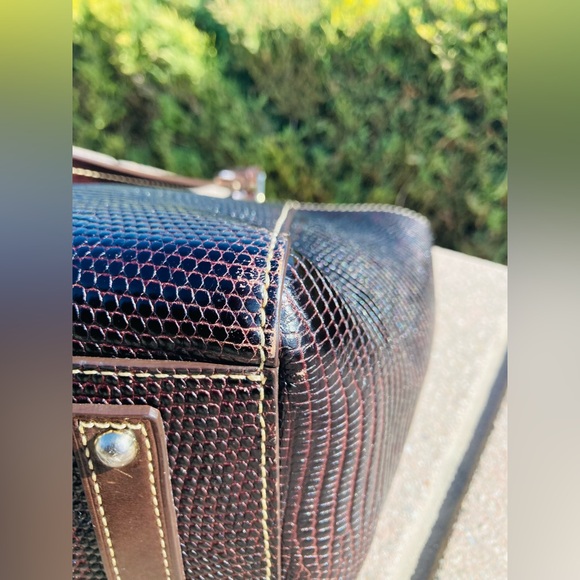 Dooney & Bourke Python Embossed Leather Tote - Picture 7 of 11